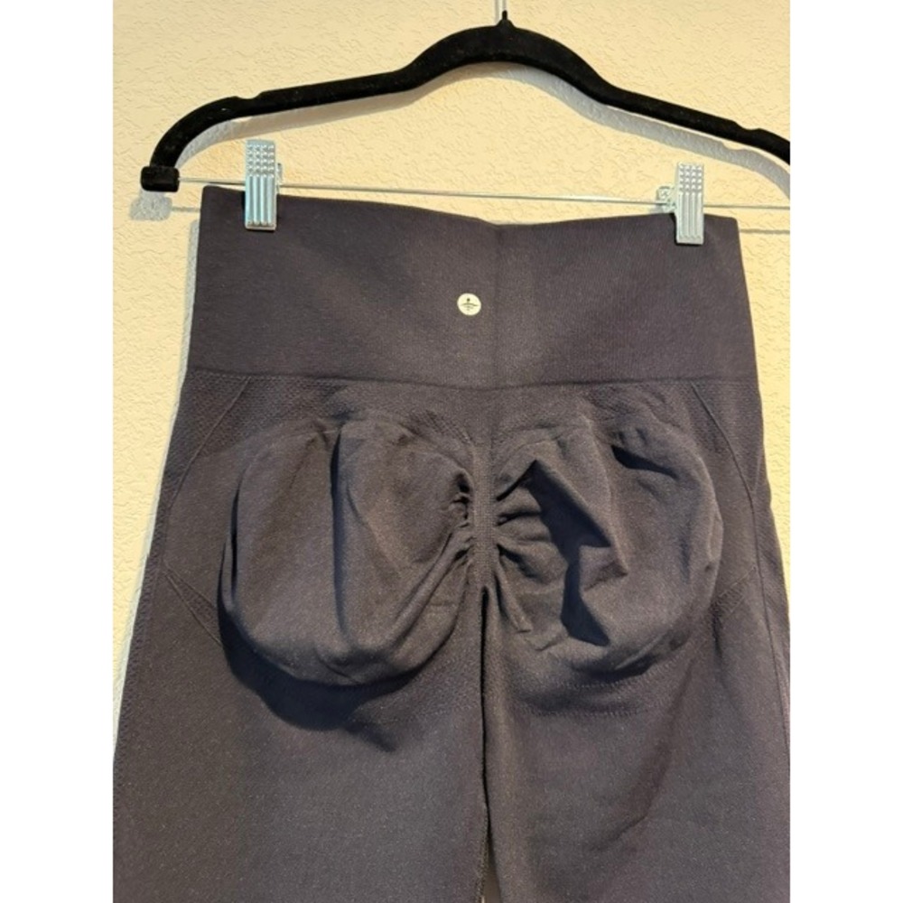 Halara Seamless High Waisted Scrunch Butt Leggings Black Yoga Gym Pants Size L - Picture 3 of 9